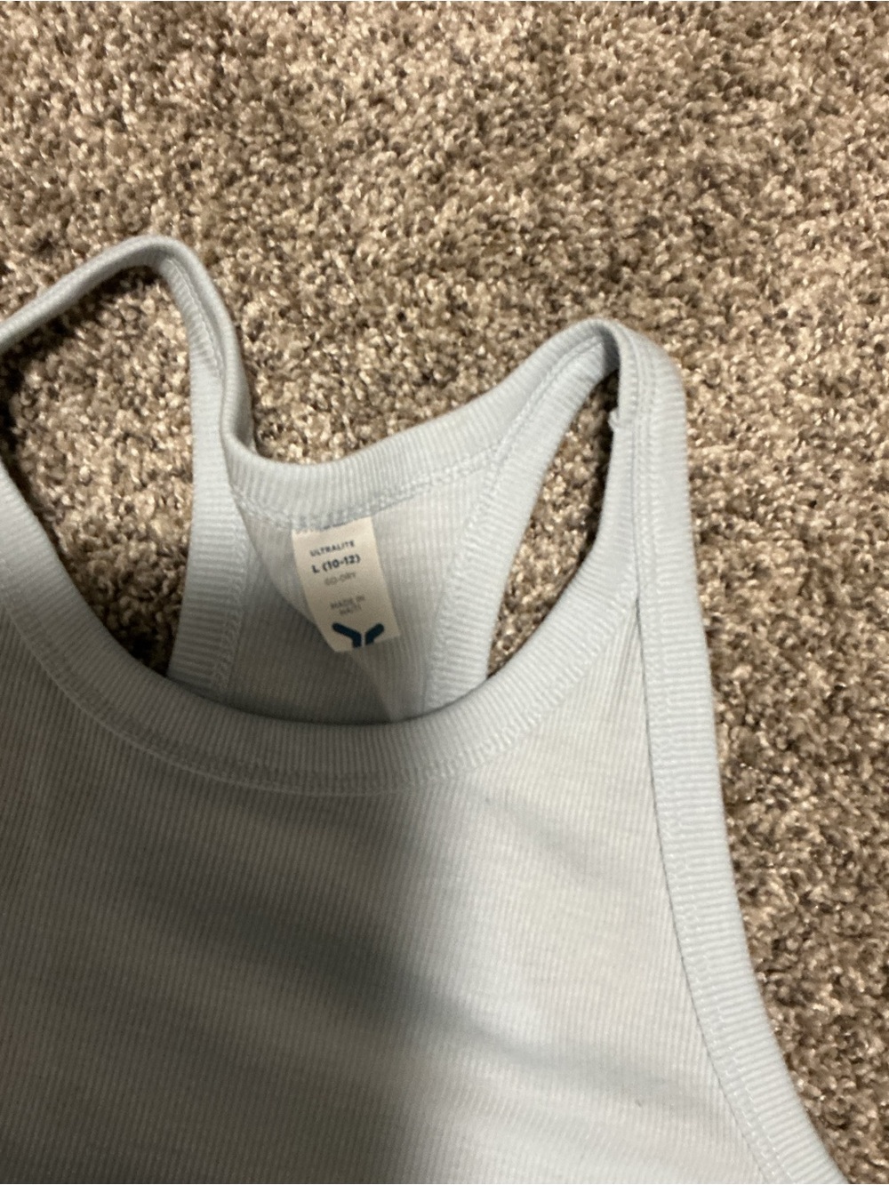 Light Blue Racerback Tank Top - Picture 5 of 5